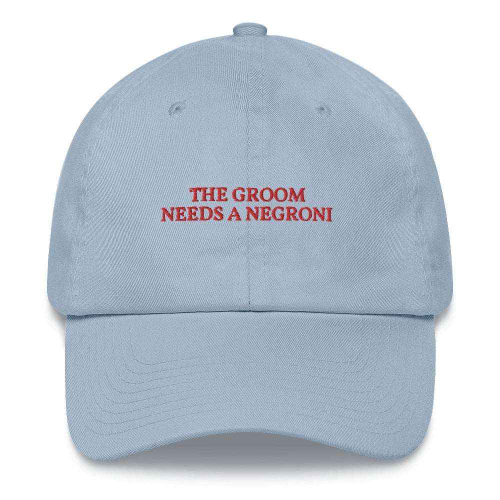 The Groom needs a Negroni Cap - The Refined Spirit