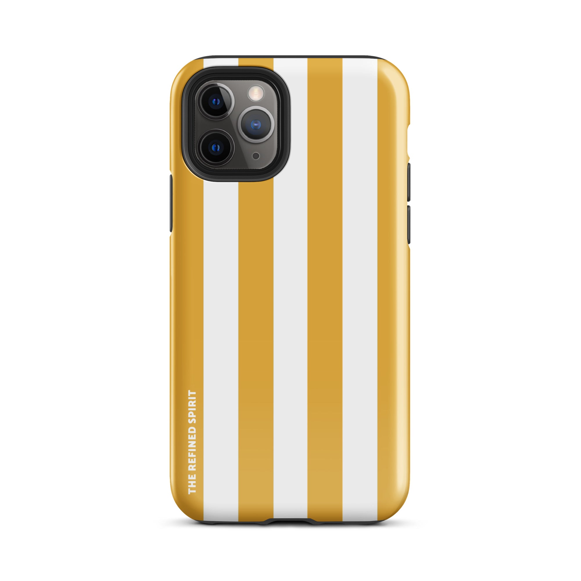 Rayures jaunes – Coque rigide pour iPhone®