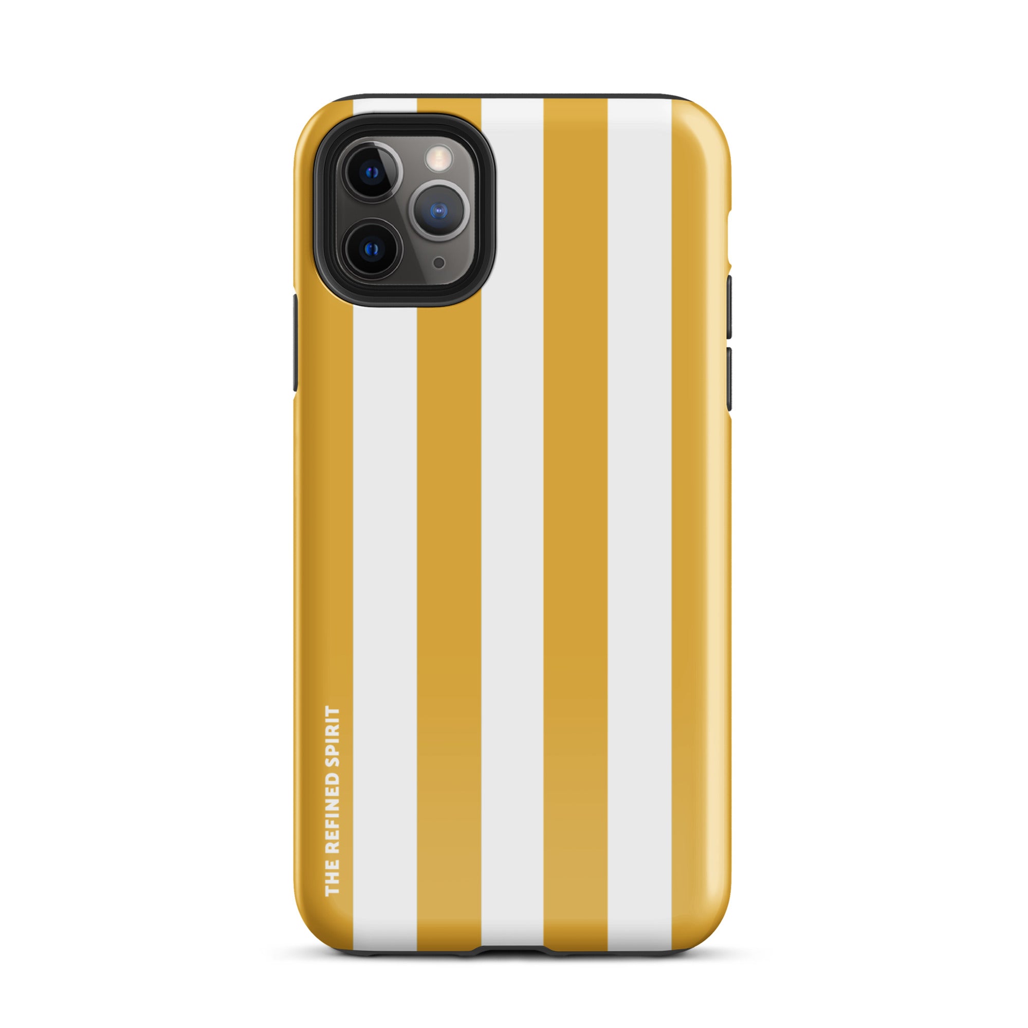 Rayures jaunes – Coque rigide pour iPhone®