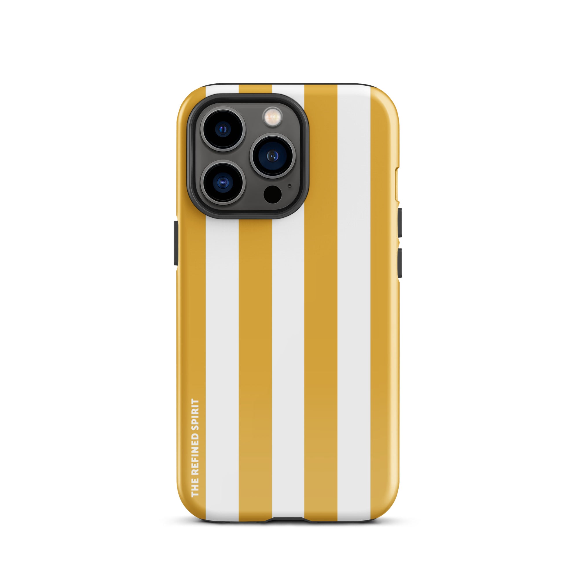 Rayures jaunes – Coque rigide pour iPhone®