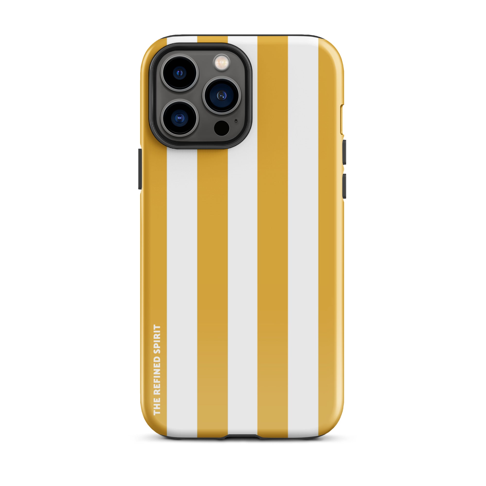 Rayures jaunes – Coque rigide pour iPhone®