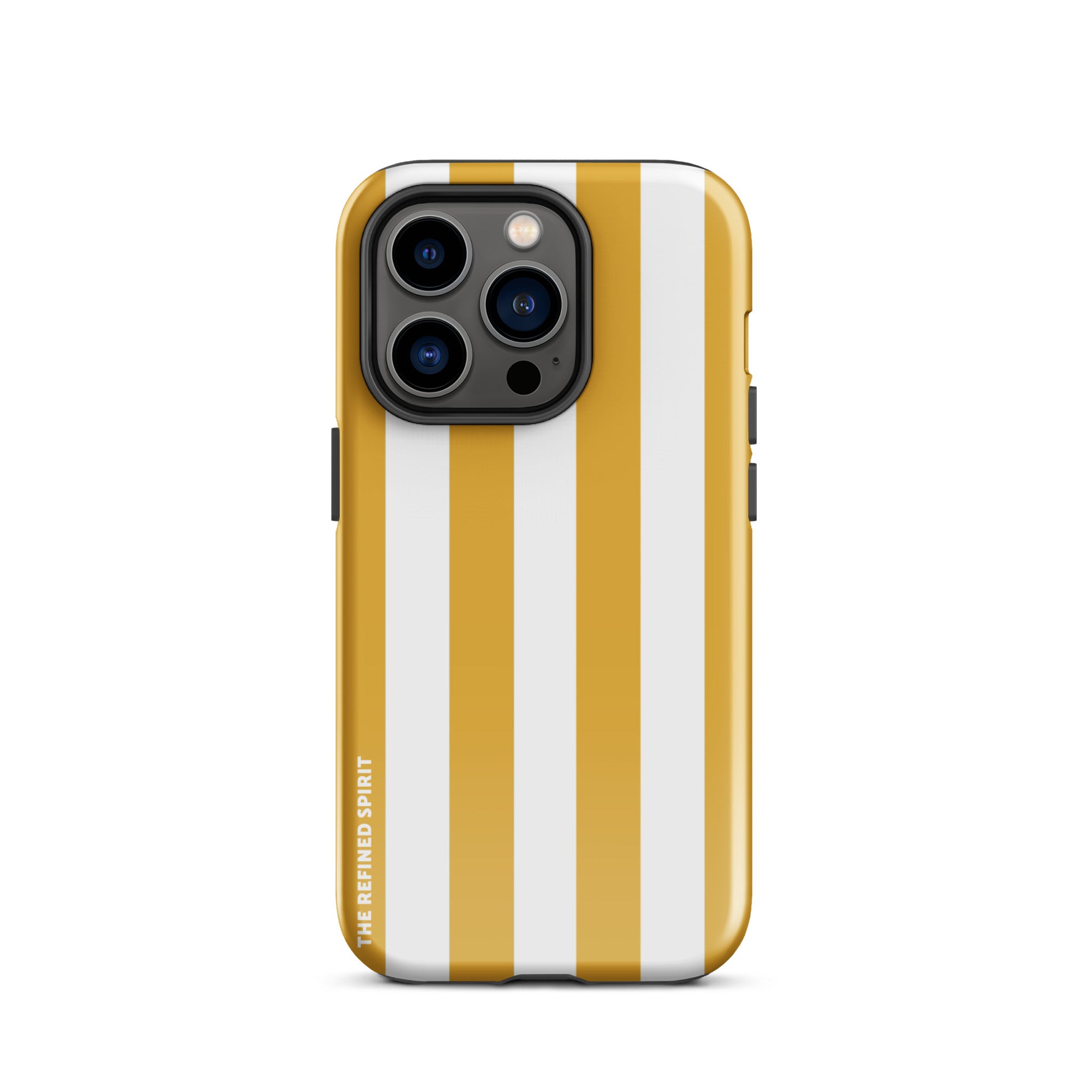 Rayures jaunes – Coque rigide pour iPhone®