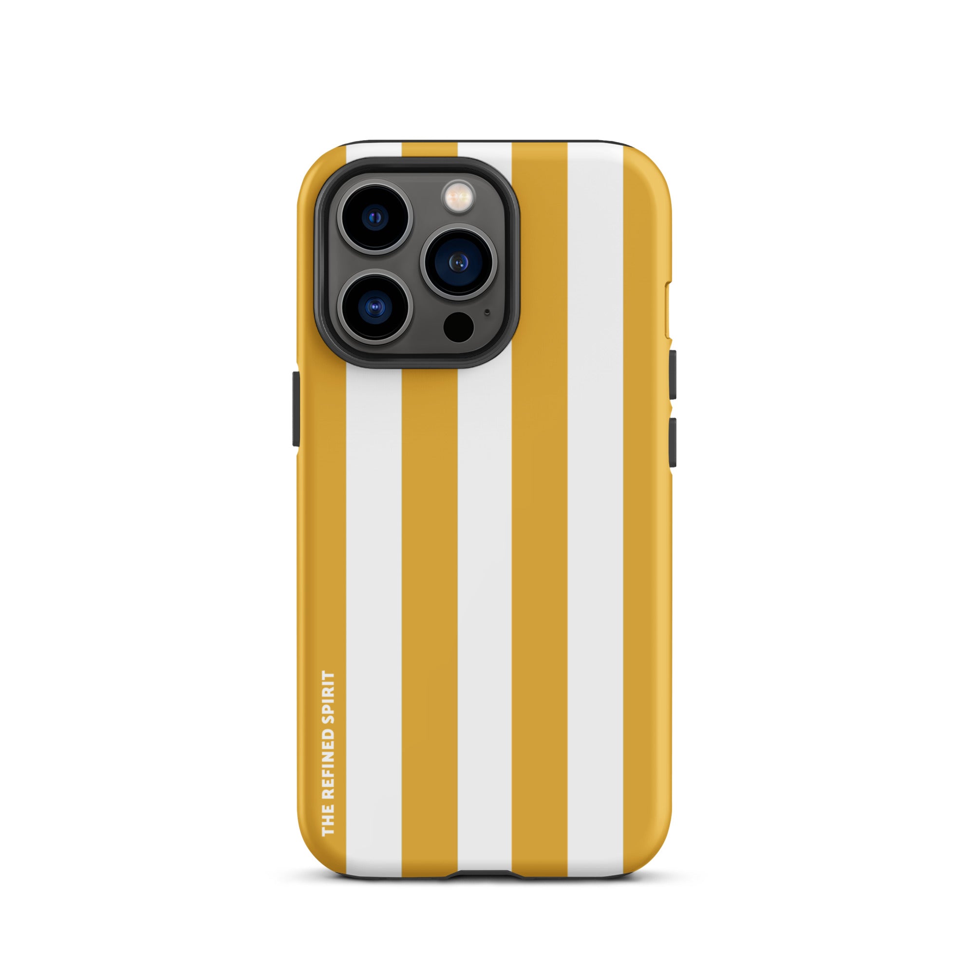 Rayures jaunes – Coque rigide pour iPhone®