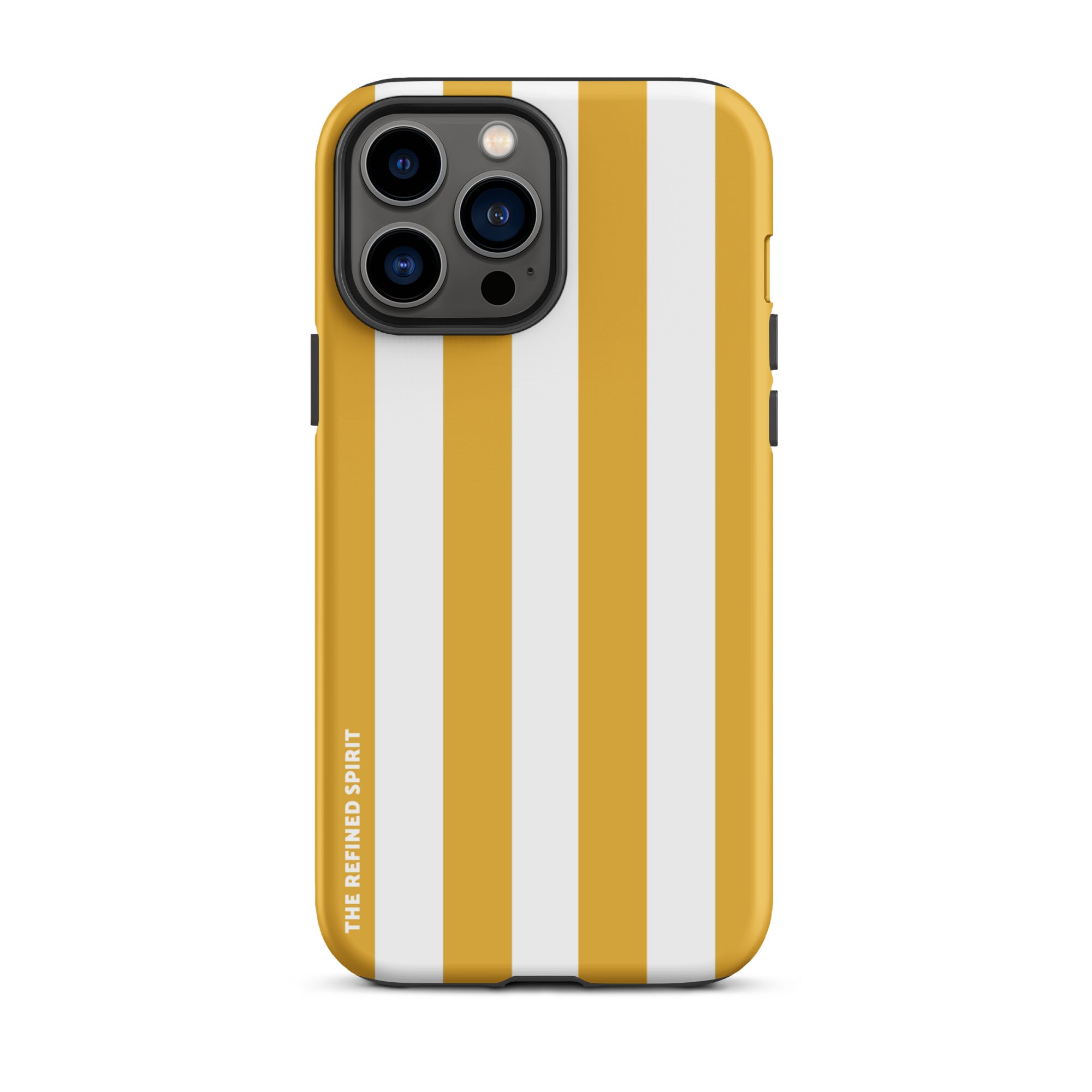 Rayures jaunes – Coque rigide pour iPhone®