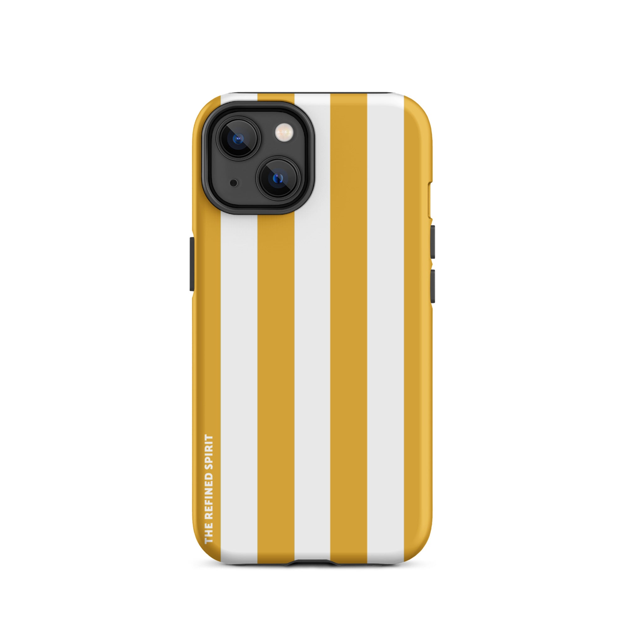 Rayures jaunes – Coque rigide pour iPhone®