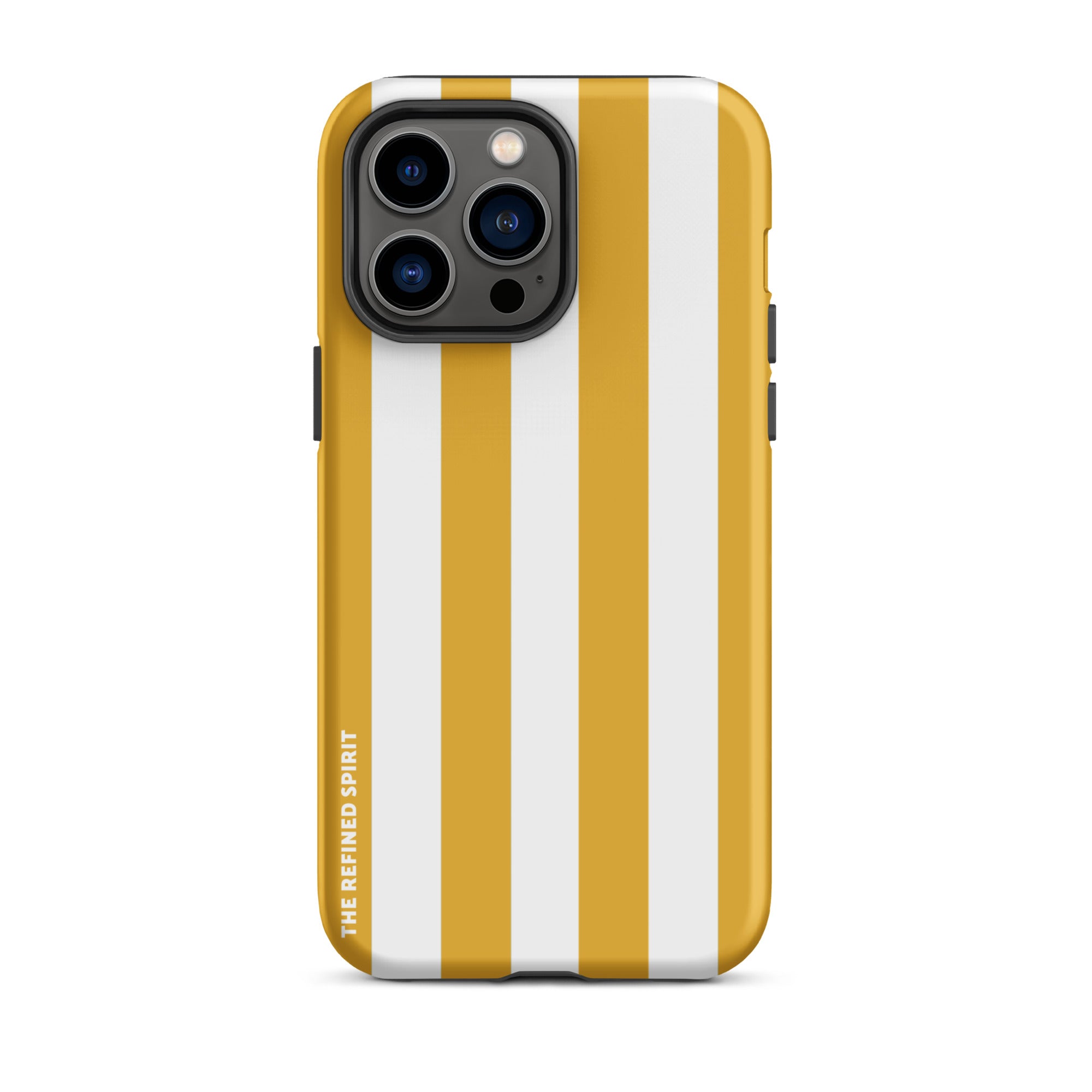 Rayures jaunes – Coque rigide pour iPhone®