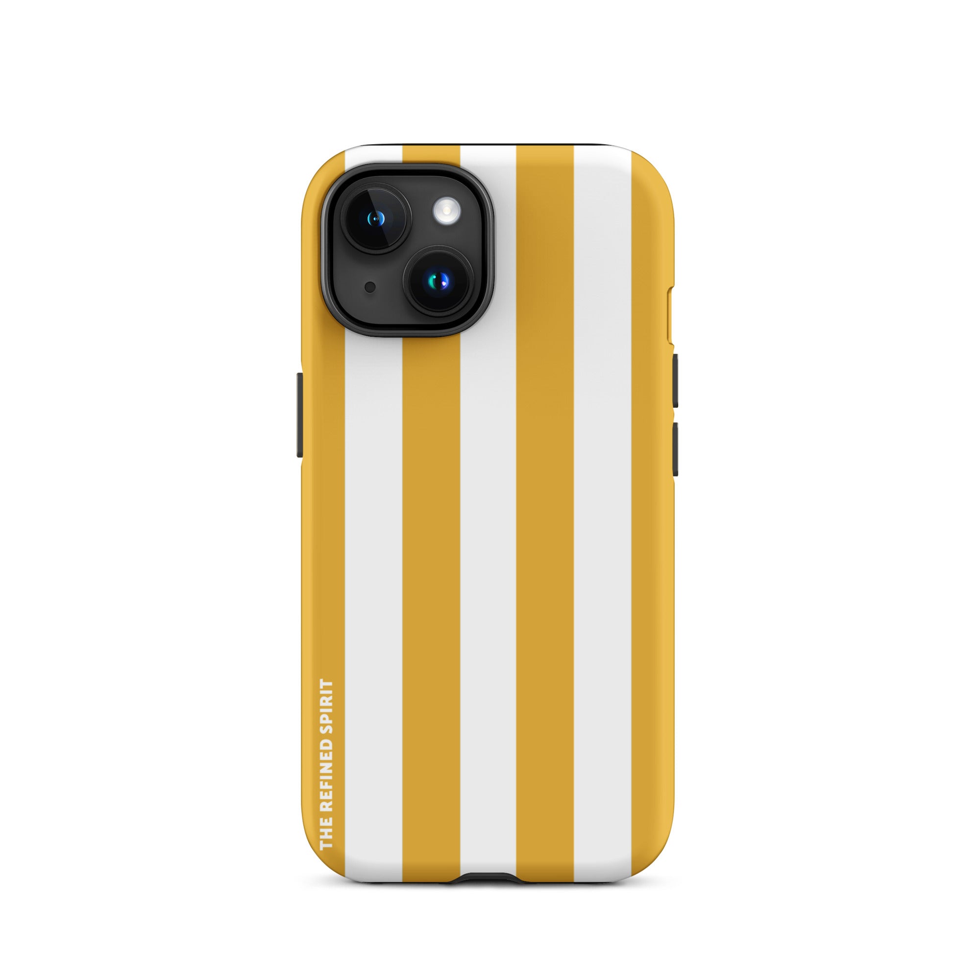 Rayures jaunes – Coque rigide pour iPhone®