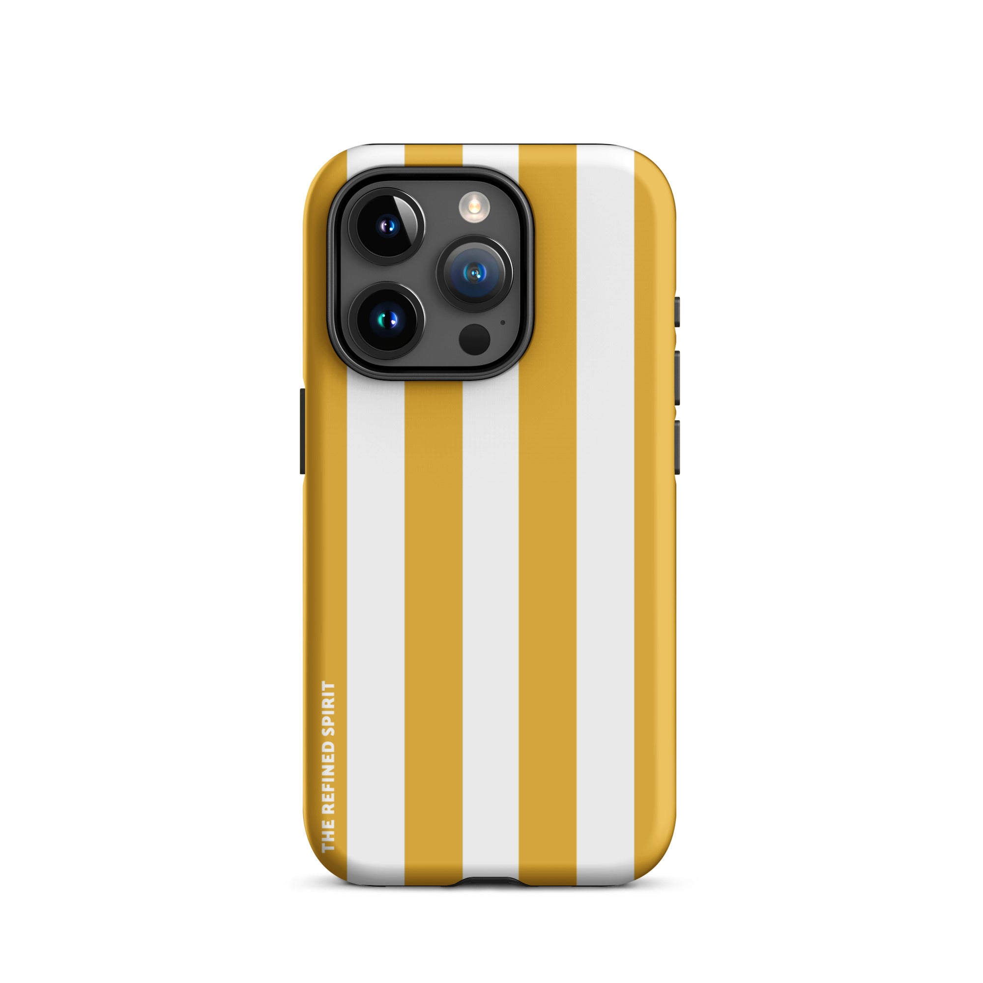 Rayures jaunes – Coque rigide pour iPhone®