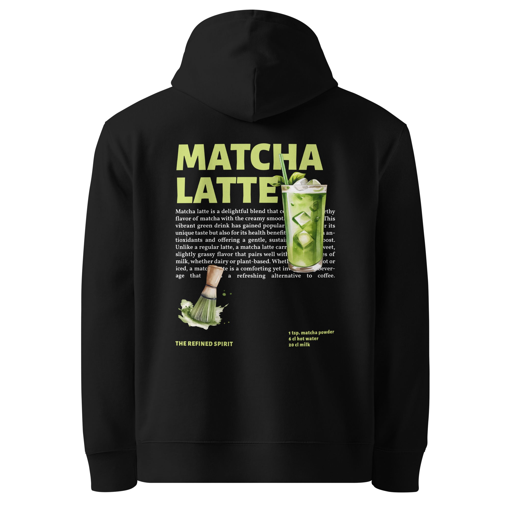 Matcha Latte - Sweat à capuche bio