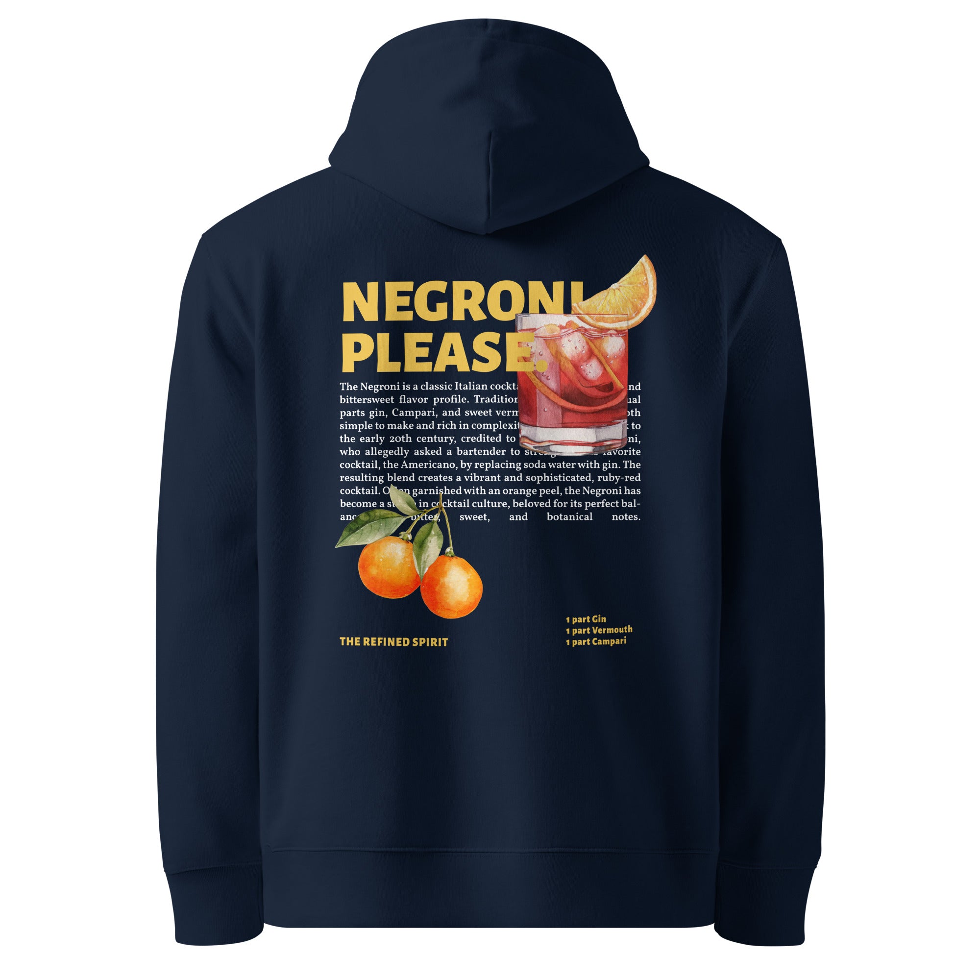 Negroni Please - Sweat à capuche bio