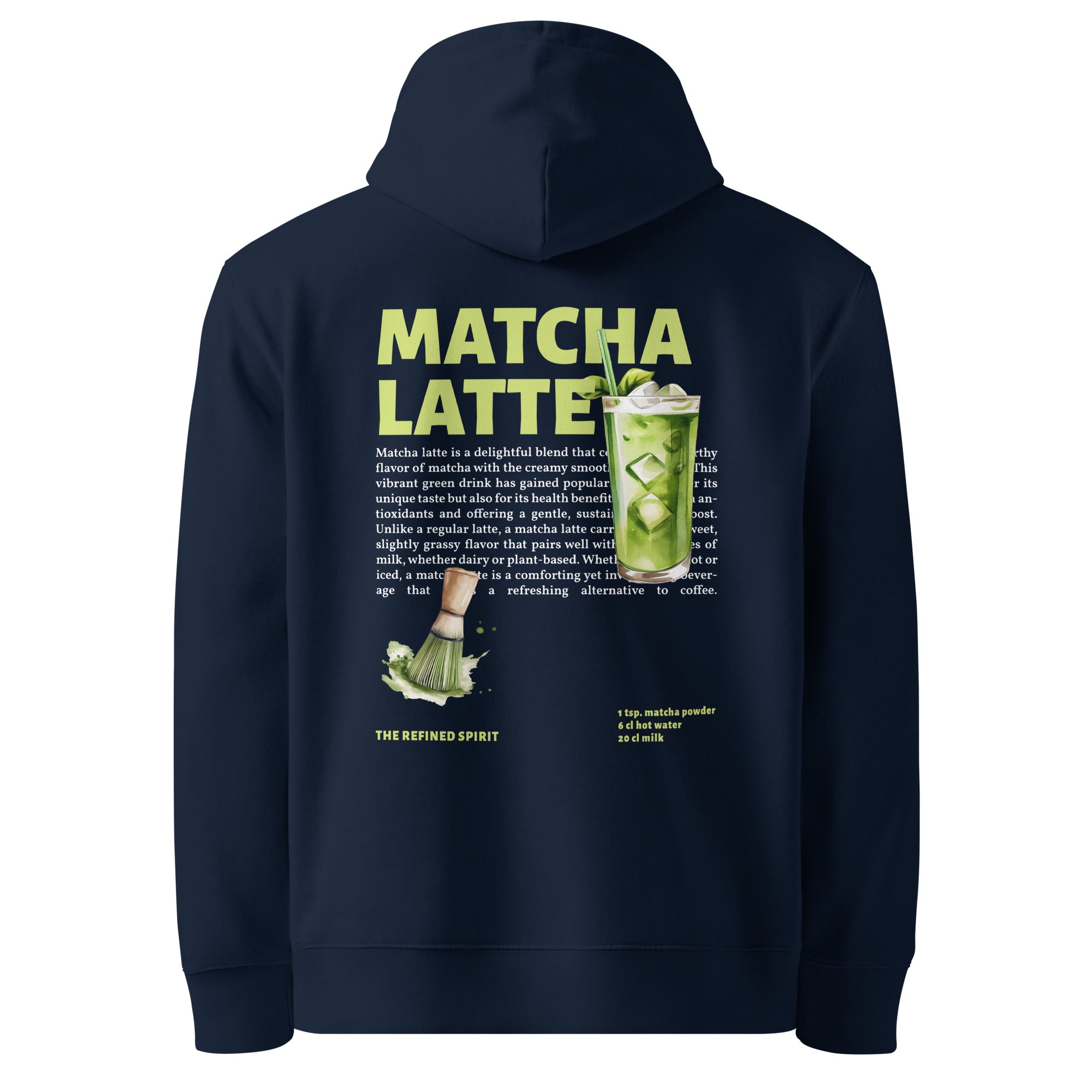 Matcha Latte - Sweat à capuche bio