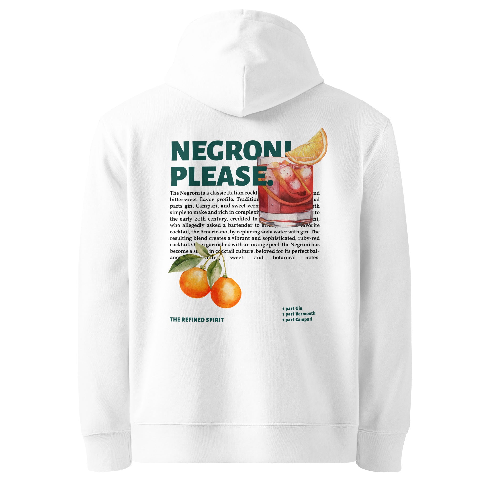 Negroni Please - Sweat à capuche bio