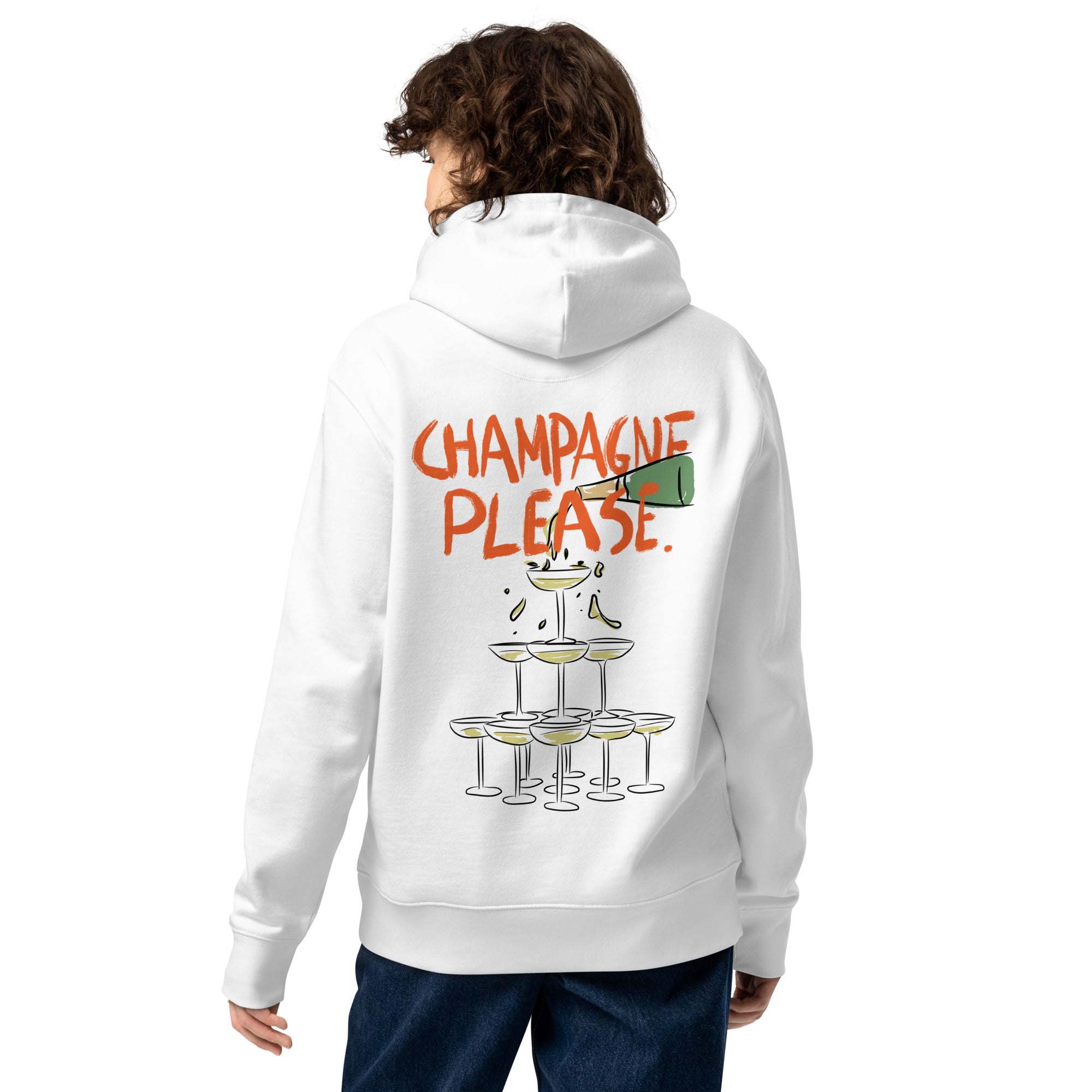 Champagner Bitte - Bio Hoodie