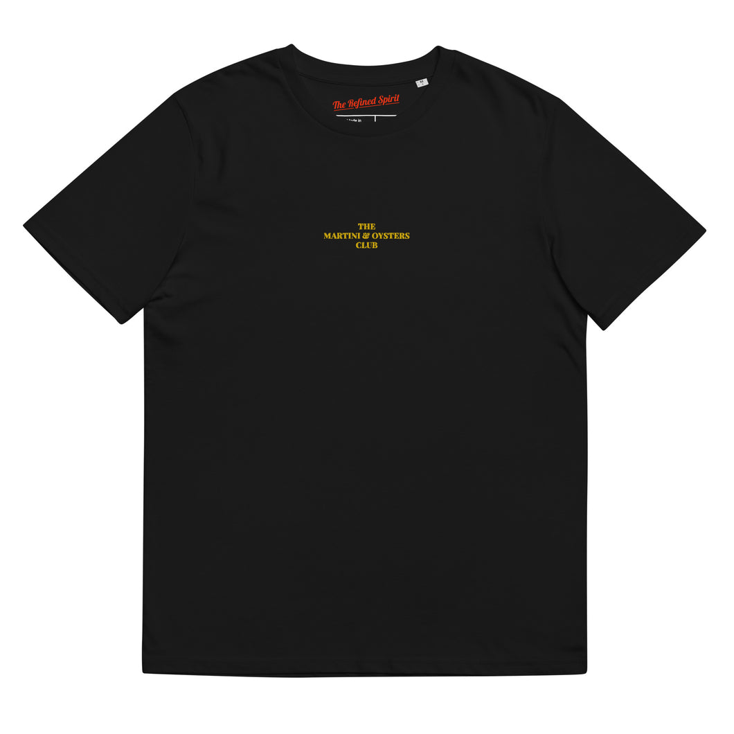 The Martini & Oysters Club - Organic Embroidered T-shirt