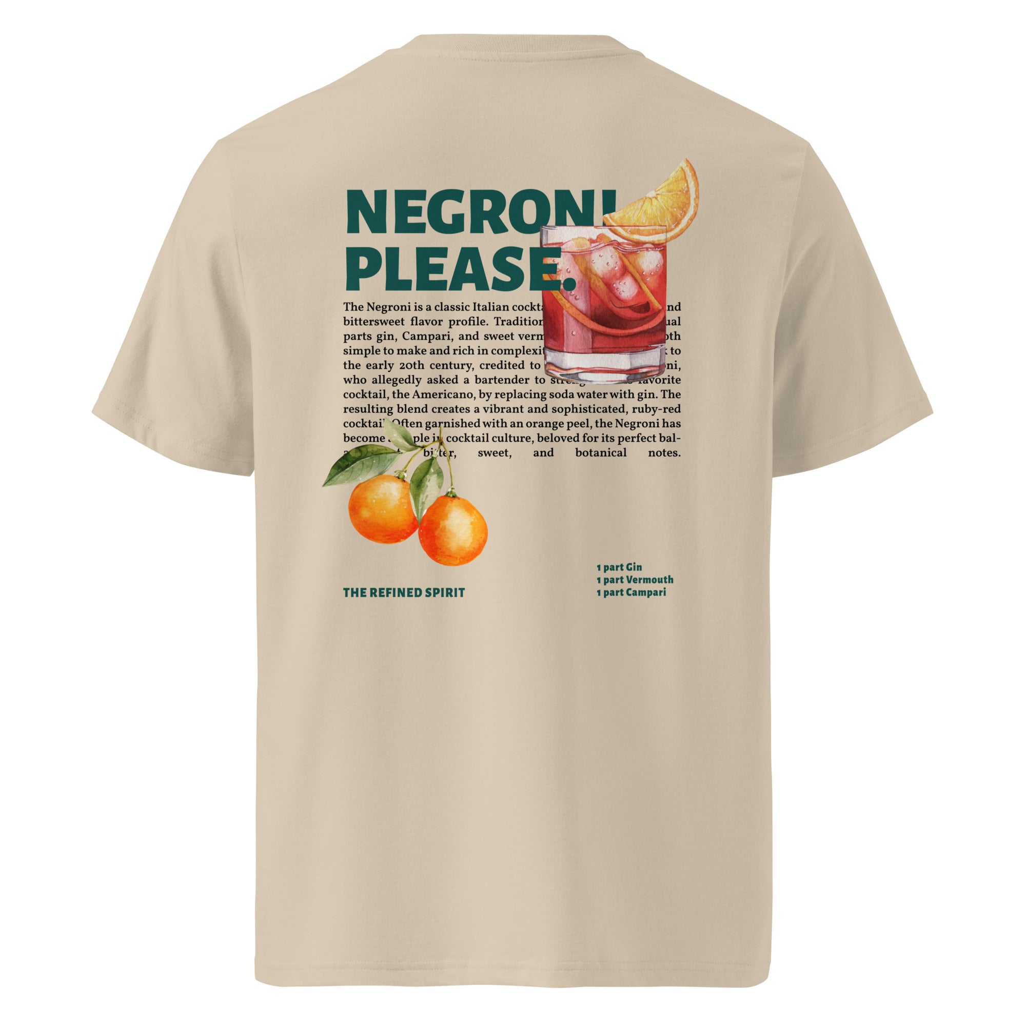 Negroni Please - T-shirt bio