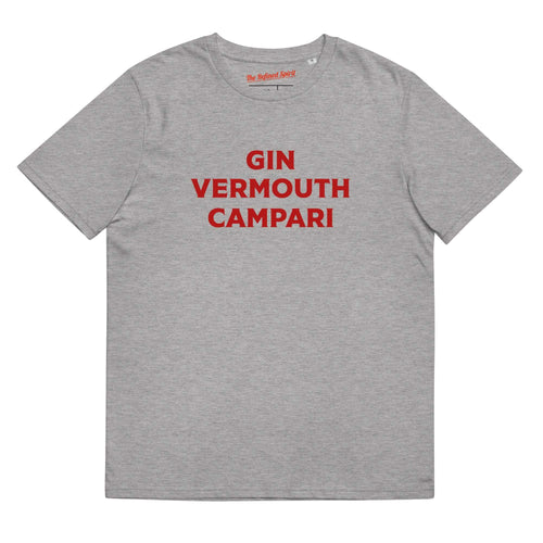 Gin Vermouth Campari - Organic T-shirt
