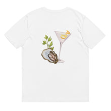 Load image into Gallery viewer, The Martini &amp; Oysters Club - Organic Embroidered T-shirt
