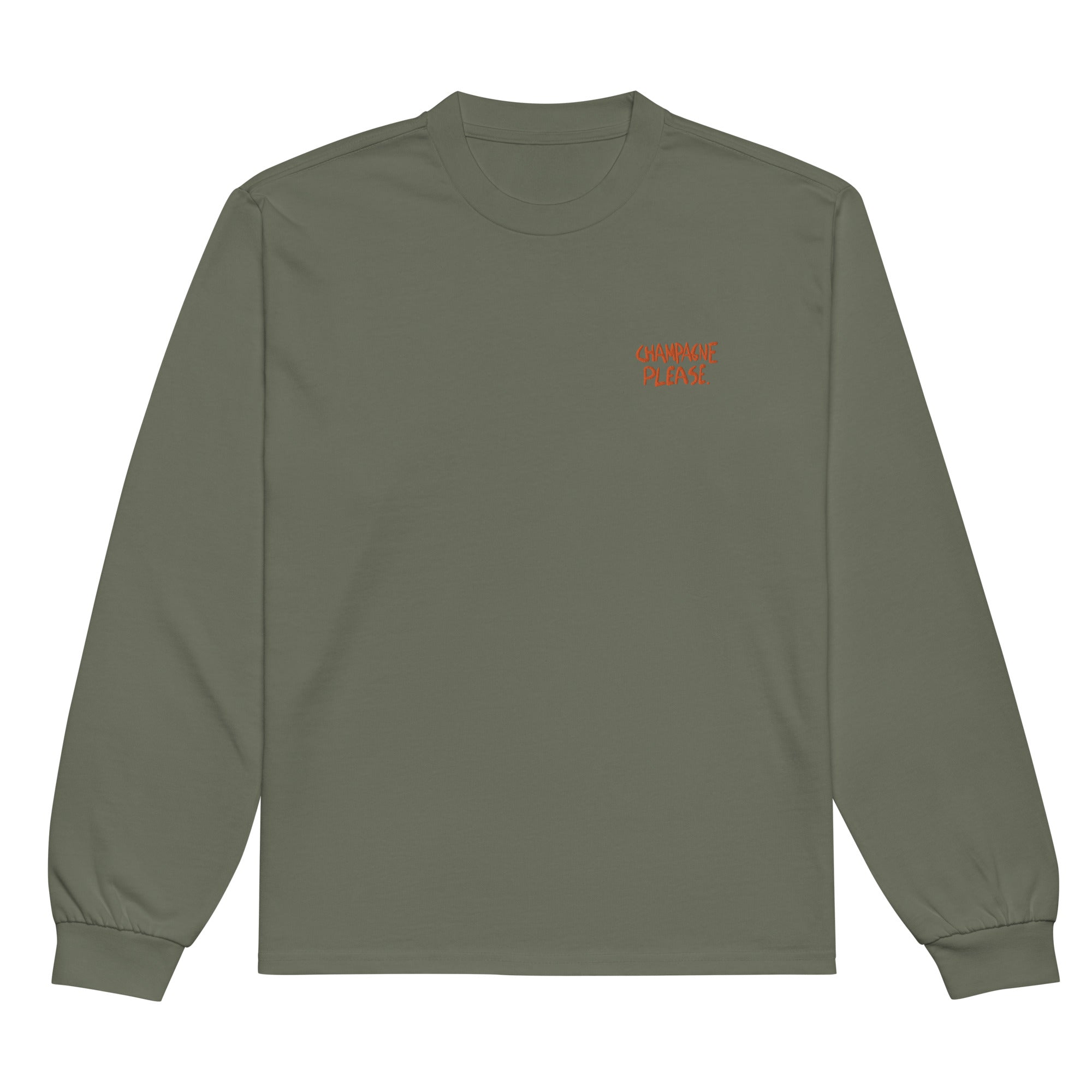 Champagne Please - Heavyweight Long Sleeve Shirt