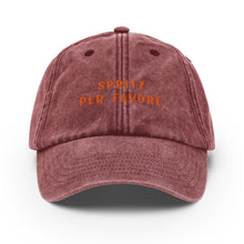 Load image into Gallery viewer, Spritz per favore - Vintage Embroidered Cap
