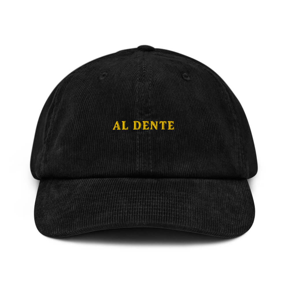 Al Dente - Corduroy Embroidered Cap - The Refined Spirit