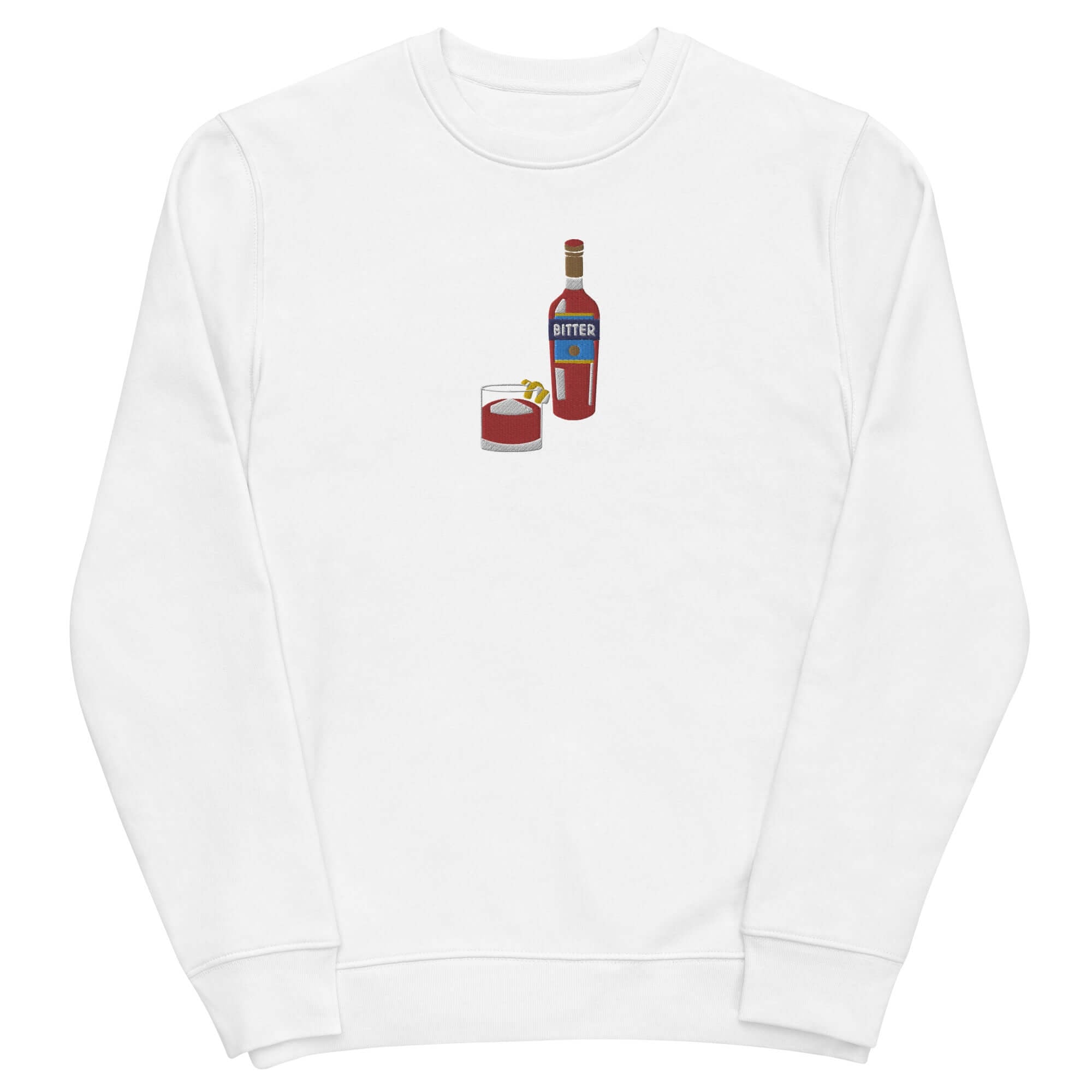Negroni Bitter - Organic Embroidered Sweatshirt - The Refined Spirit