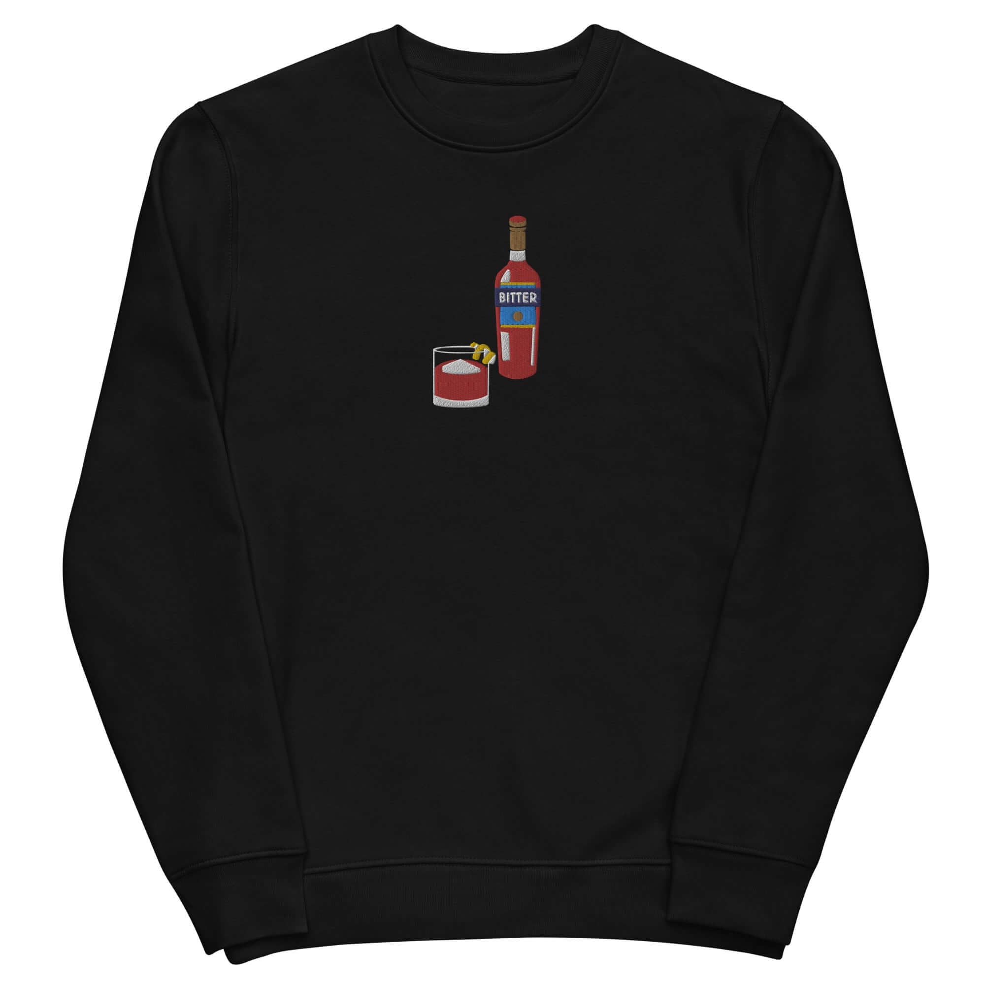 Negroni Bitter - Organic Embroidered Sweatshirt - The Refined Spirit