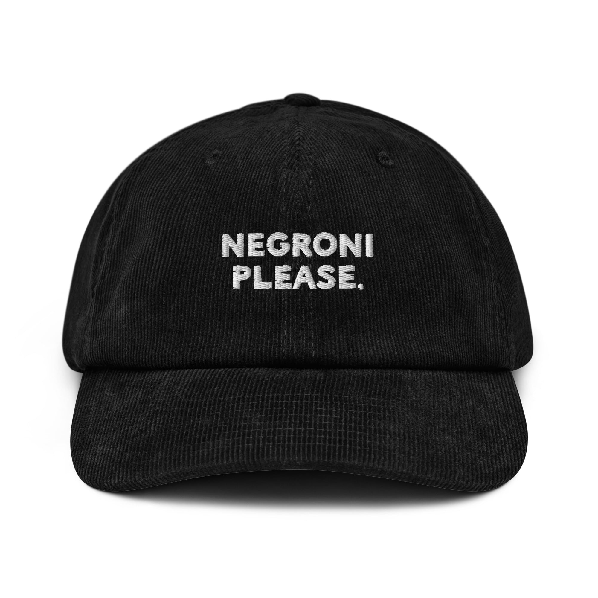 Negroni Please - Corduroy Cap - The Refined Spirit