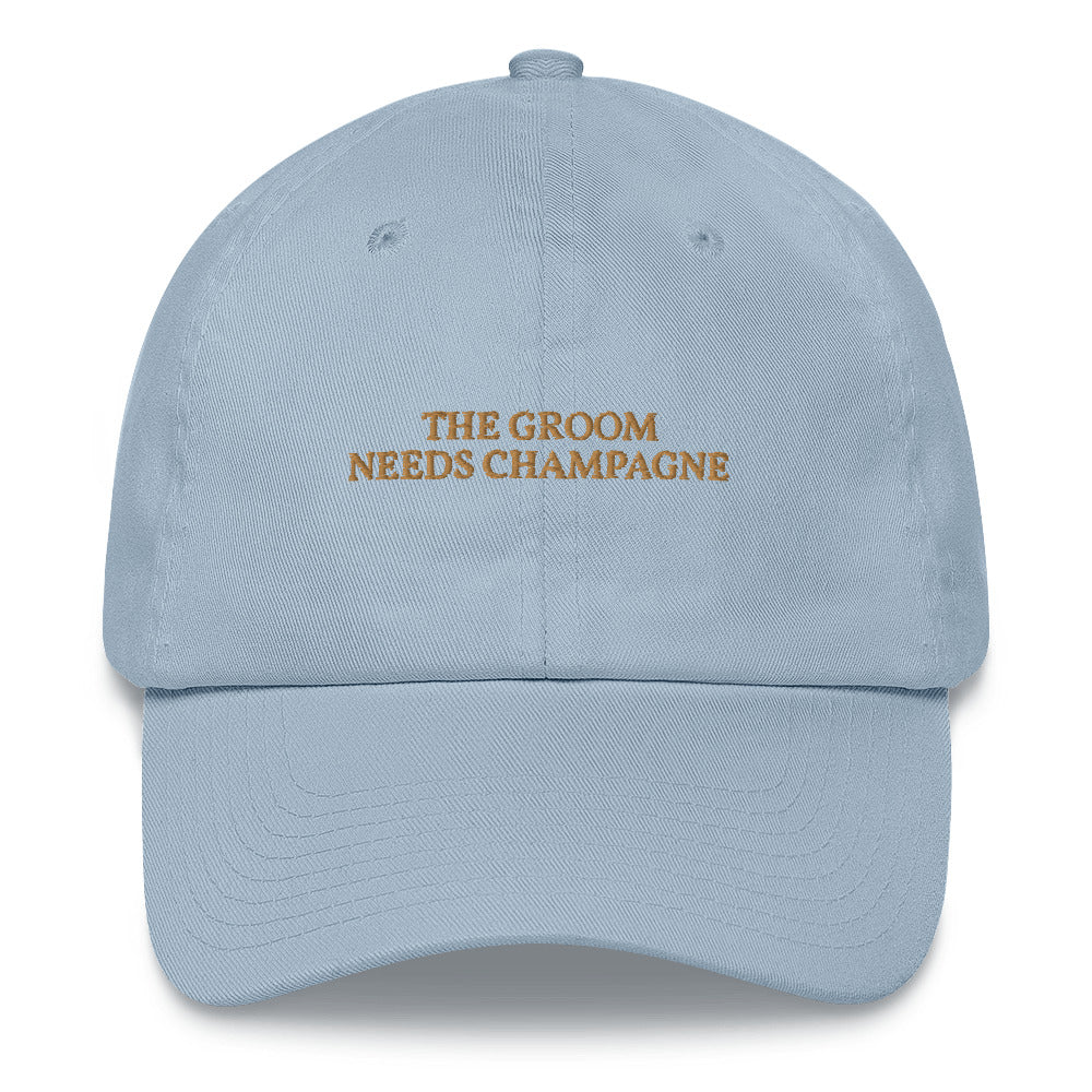 The Groom needs Champagne - Embroidered Cap - The Refined Spirit