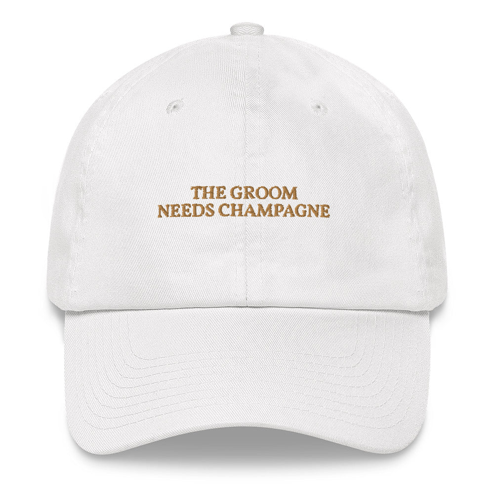 The Groom needs Champagne - Embroidered Cap - The Refined Spirit