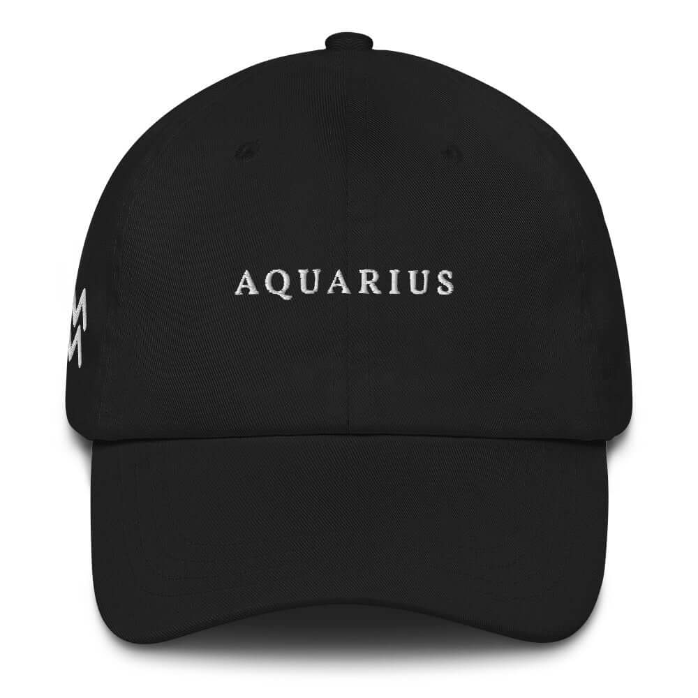 Aquarius - Embroidered Cap - The Refined Spirit