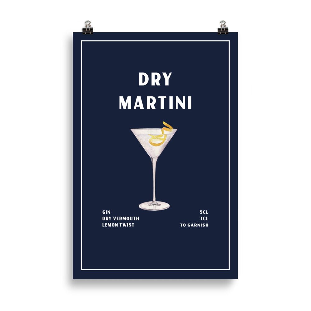 Dry Martini Print - The Refined Spirit