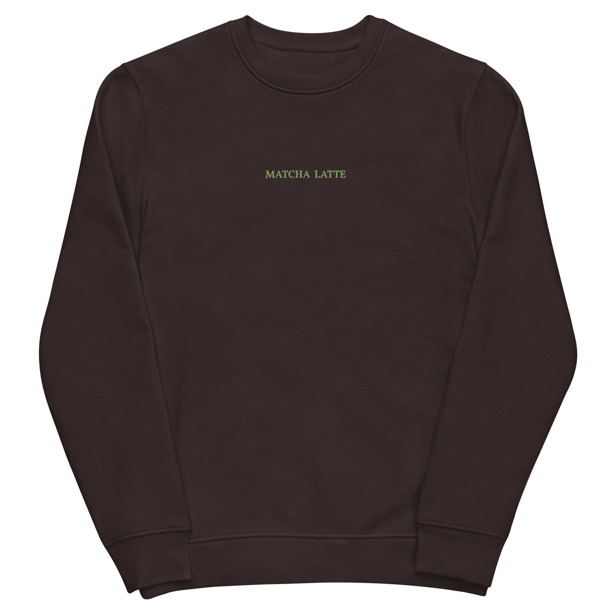 Matcha Latte - Organic Embroidered Sweatshirt - The Refined Spirit