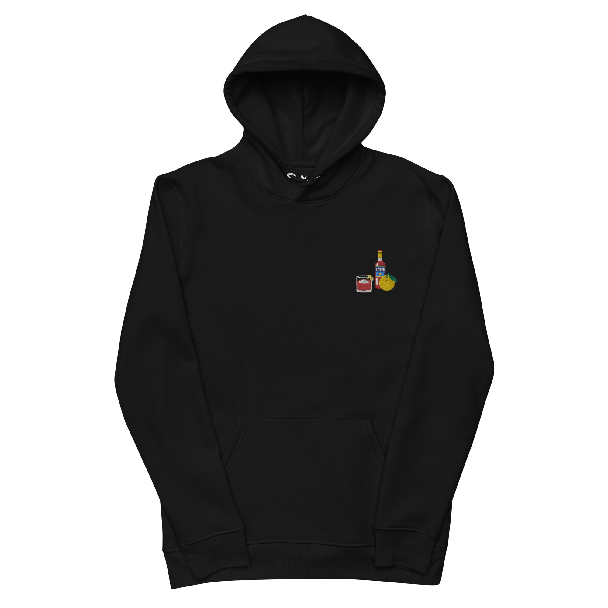 Negroni Cocktail - Organic Embroidered Hoodie - The Refined Spirit