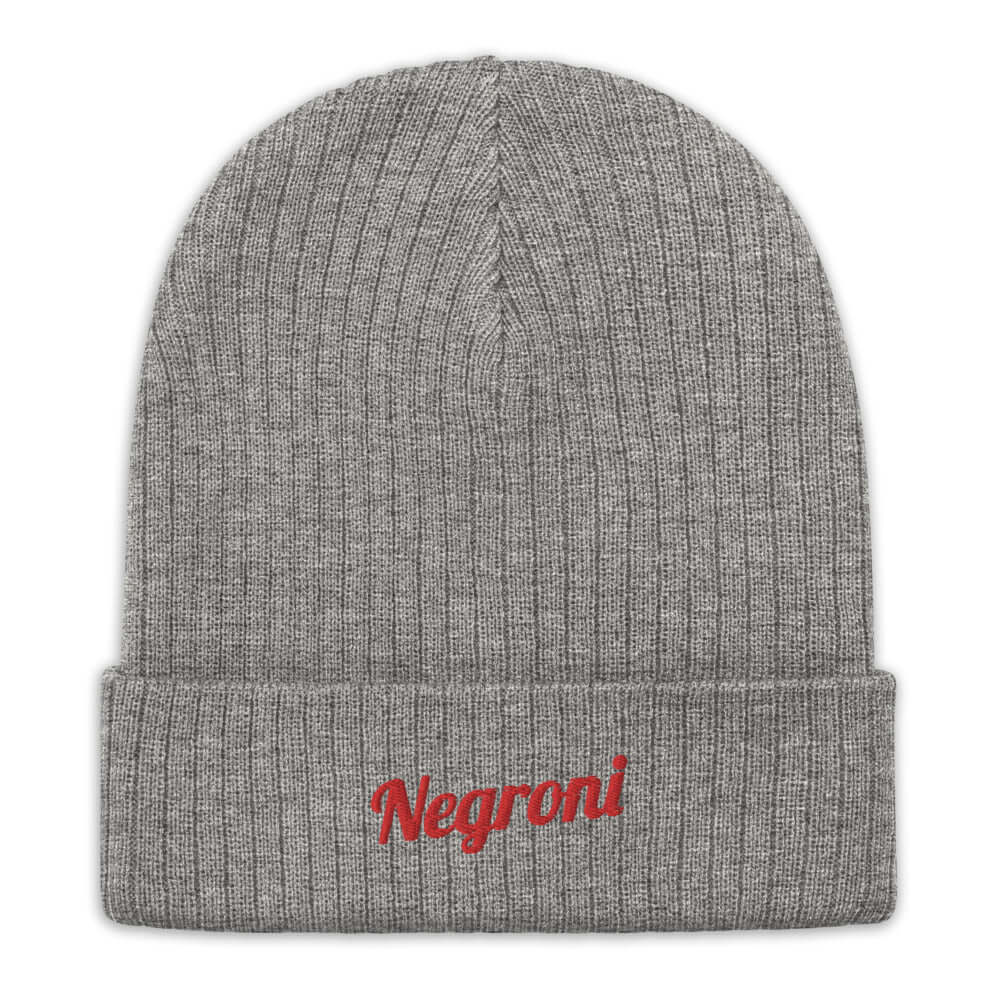 Negroni - Recycled Embroidered Beanie - The Refined Spirit