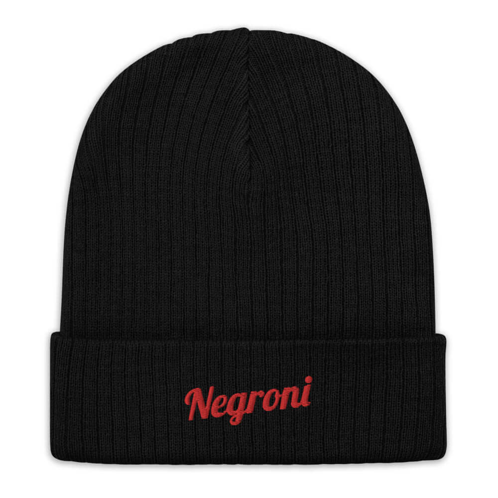 Negroni - Recycled Embroidered Beanie - The Refined Spirit