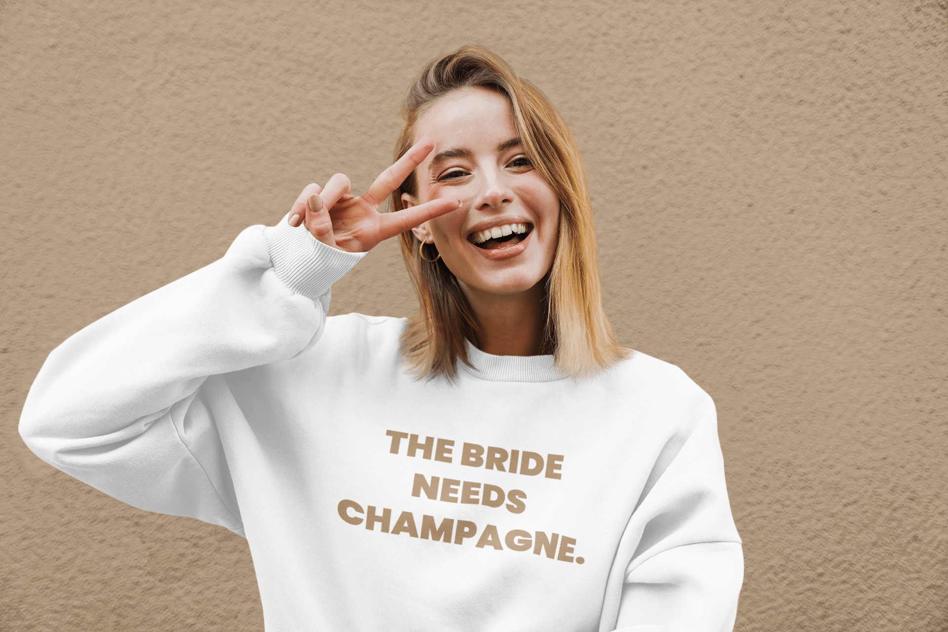 The Bride needs Champagne - Organic Sweatshirt - The Refined Spirit
