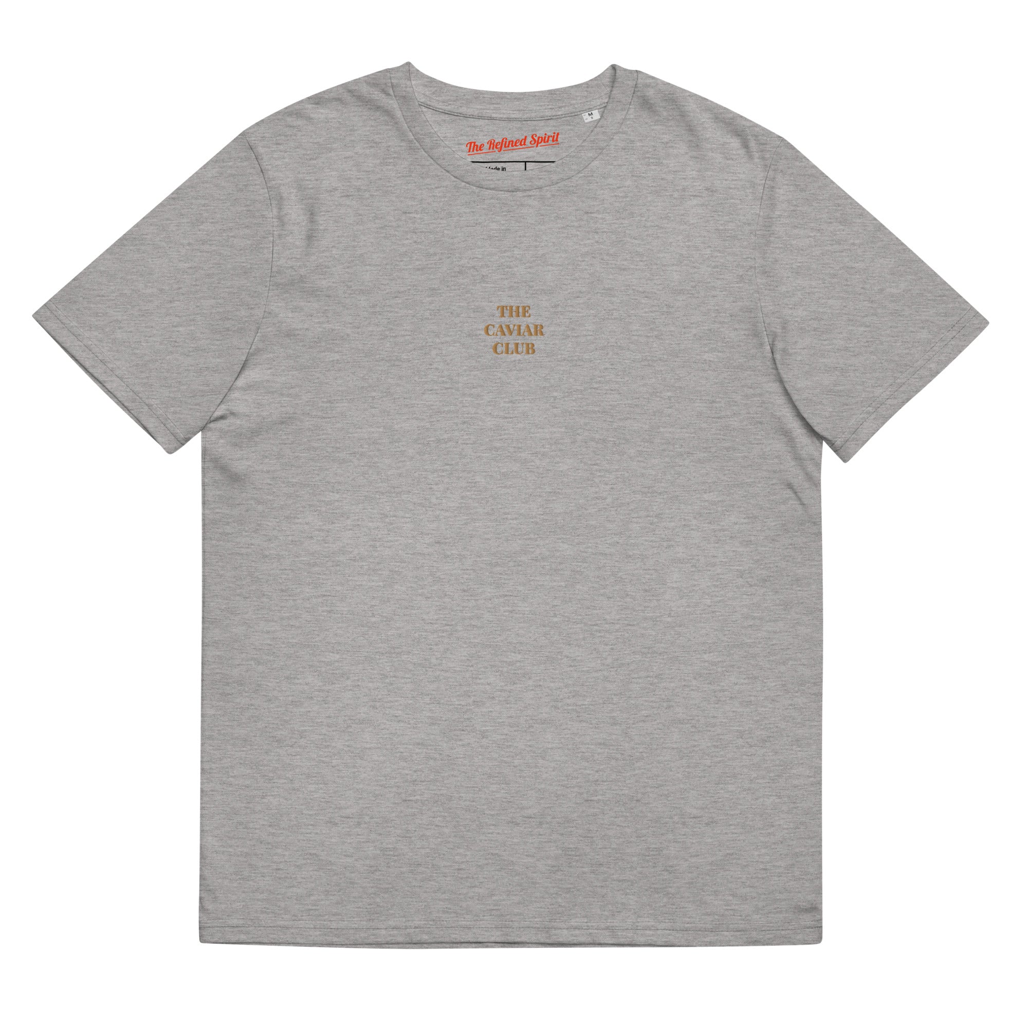 The Caviar Club - Organic Embroidered T-shirt - The Refined Spirit