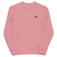 Load image into Gallery viewer, Negroni Glass - Organic Embroidered Sweatshirt
