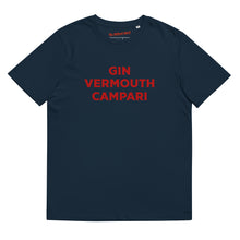 Load image into Gallery viewer, Gin Vermouth Campari - Organic T-shirt
