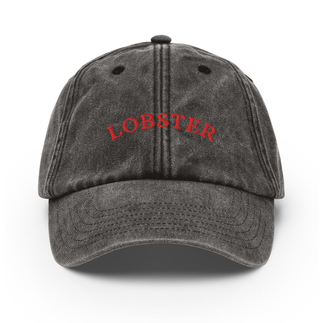 Lobster - Embroidered Vintage Cap
