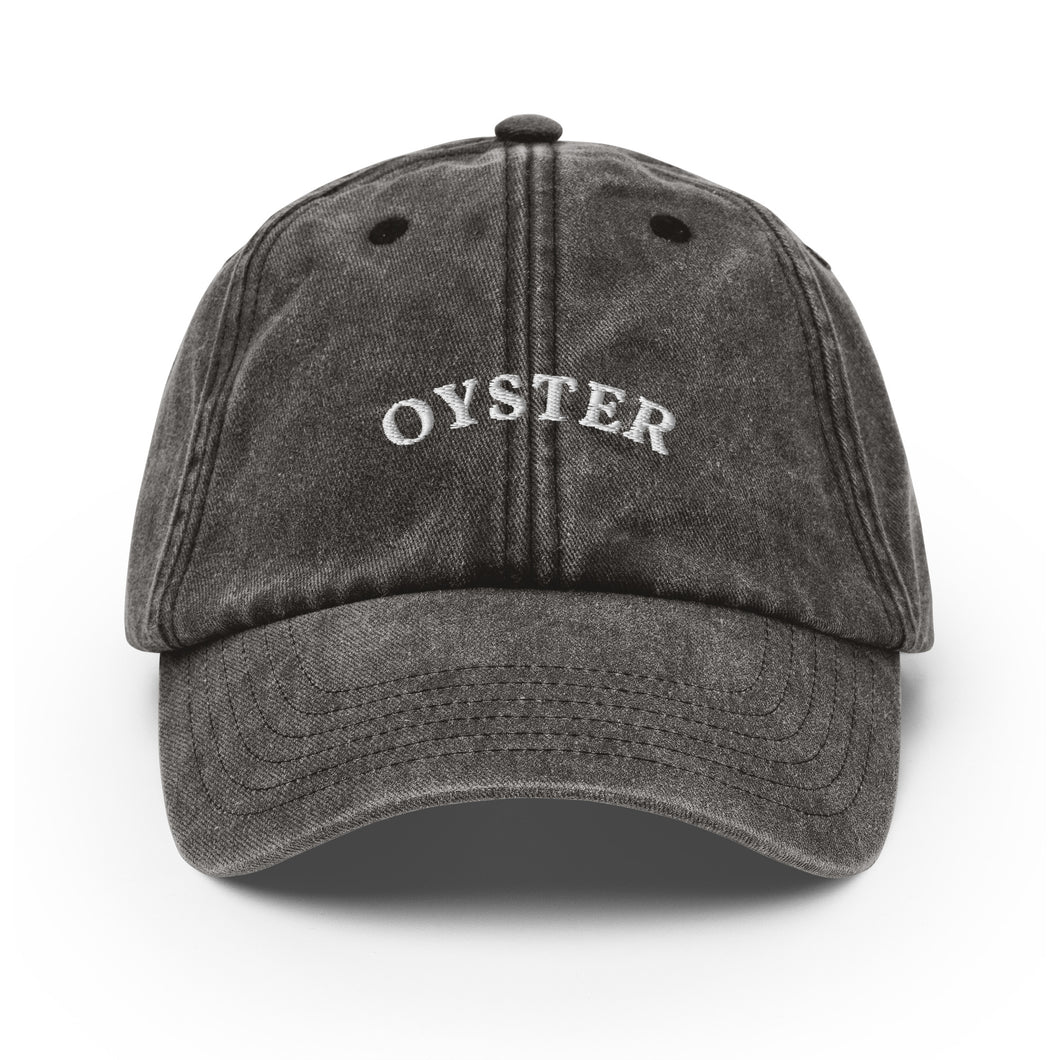 Oyster - Embroidered Vintage Cap
