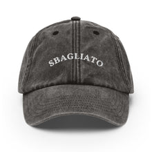 Load image into Gallery viewer, Sbagliato - Embroidered Vintage Cap

