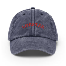 Load image into Gallery viewer, Lobster - Embroidered Vintage Cap
