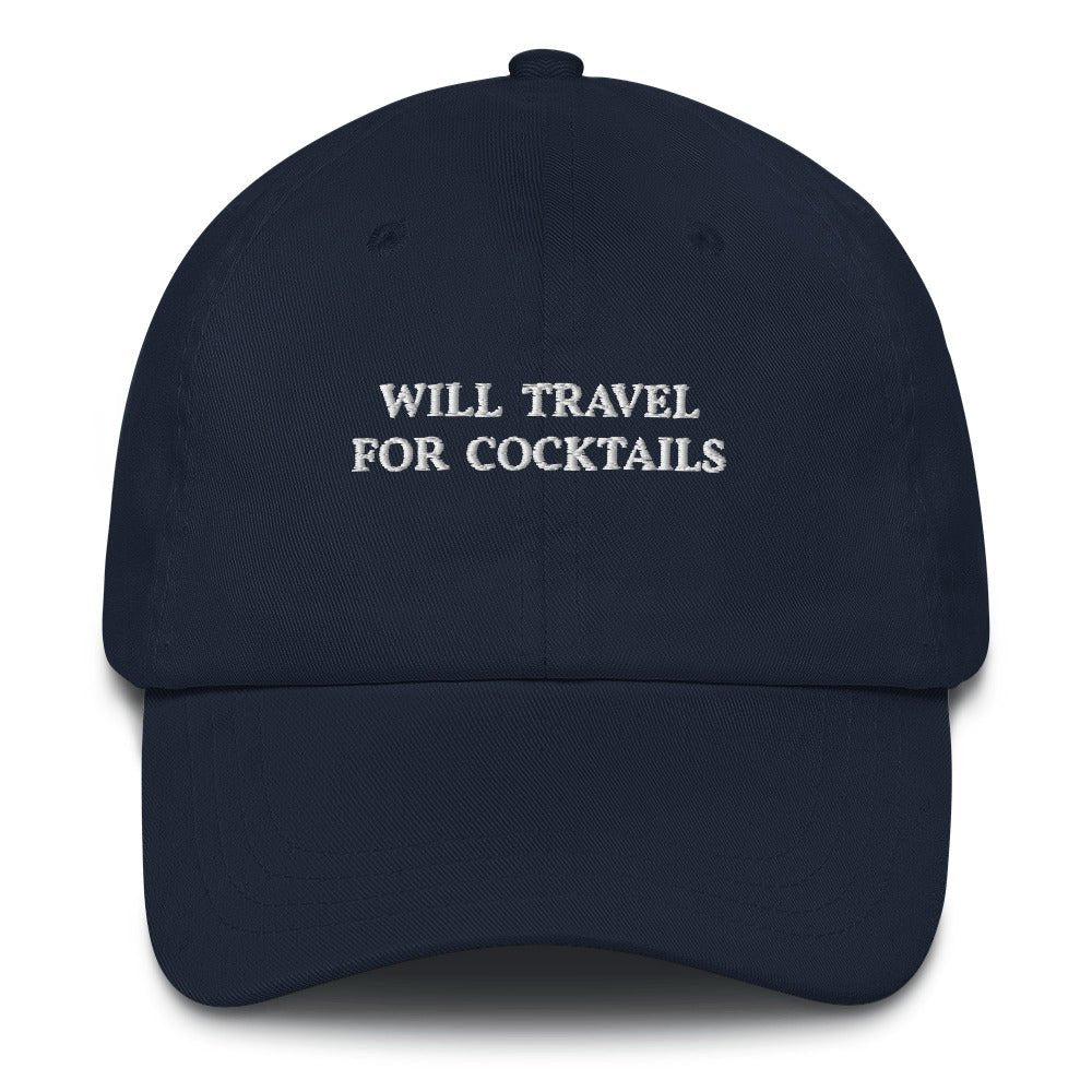 Will travel for Cocktails Cap - The Refined Spirit